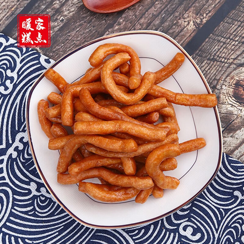 暖家 糕点炒糖潍坊特产宫廷糕点炒糖表面无砂糖江米条320克 暖家炒糖2