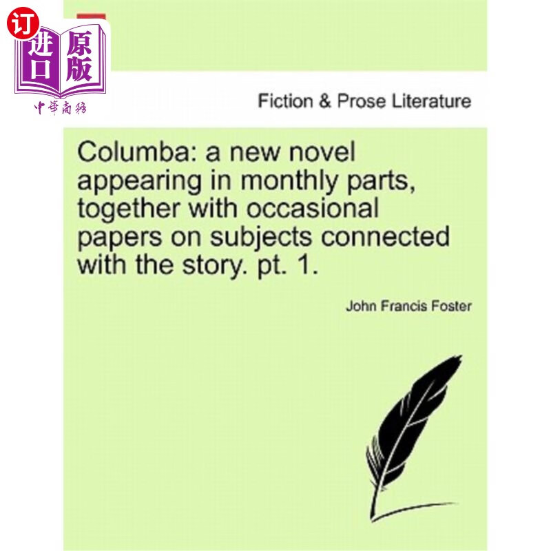 海外直订columba: a new novel appearing in monthly parts