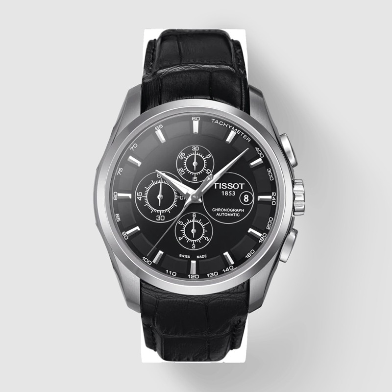 tissot 天梭 瑞表 couturier库图系列 多功能表盘计时码表 自动机械男