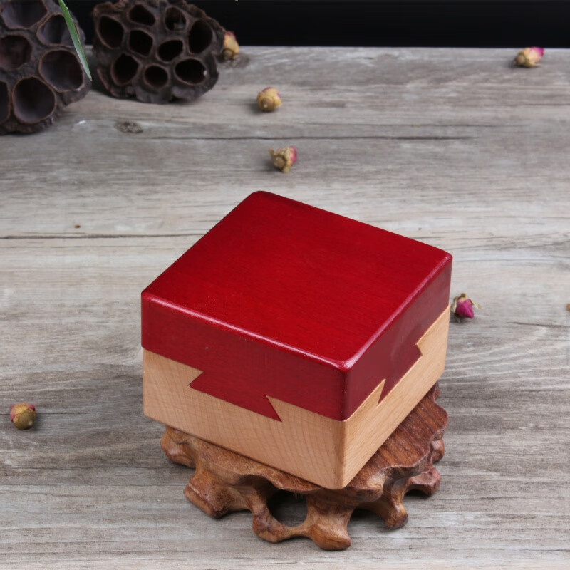 拉迪图孔明锁鲁班锁盒子系列玩具 成人 订情信物 内藏玄机 机关魔盒