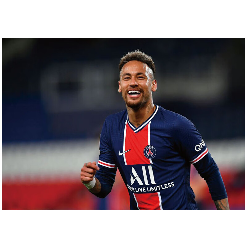 内马尔巴黎海报 内少马儿足球明星海报墙贴装饰画 卧室宿舍墙挂画 001