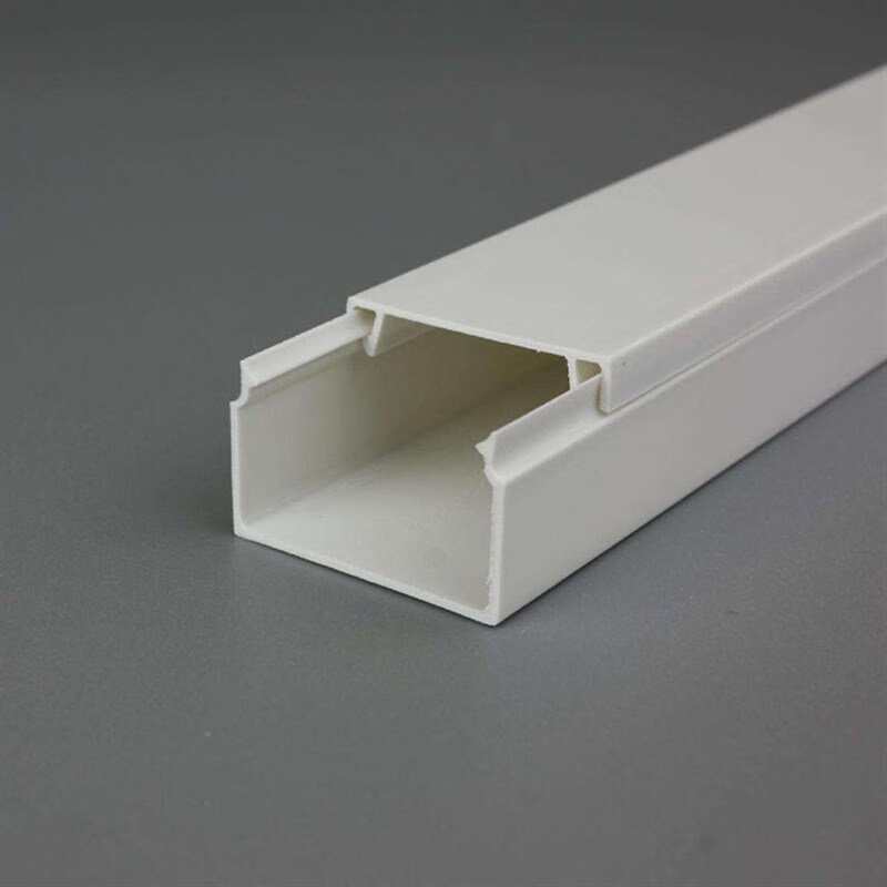 pvc线槽明装塑料绝缘阻燃走线槽板胶u型电线保护套管行线墙面 20*10mm
