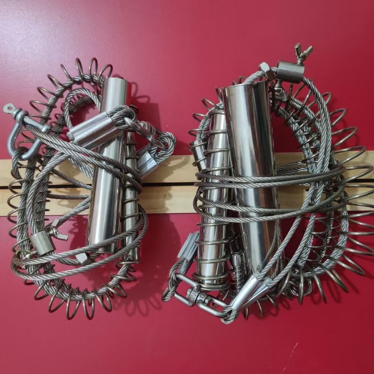 新款304不锈钢钢丝弹簧套田园套三节二节单双丝8代踏板4毫米5毫米 不