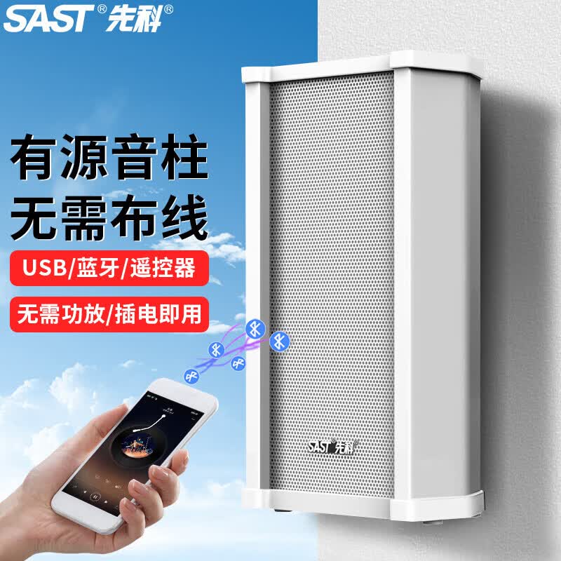 先科（SAST）户外蓝牙防水音柱 室外挂墙壁挂式音响功放喇叭套装音箱学校操场会议广播店铺音乐一拖一 50W使用感如何?