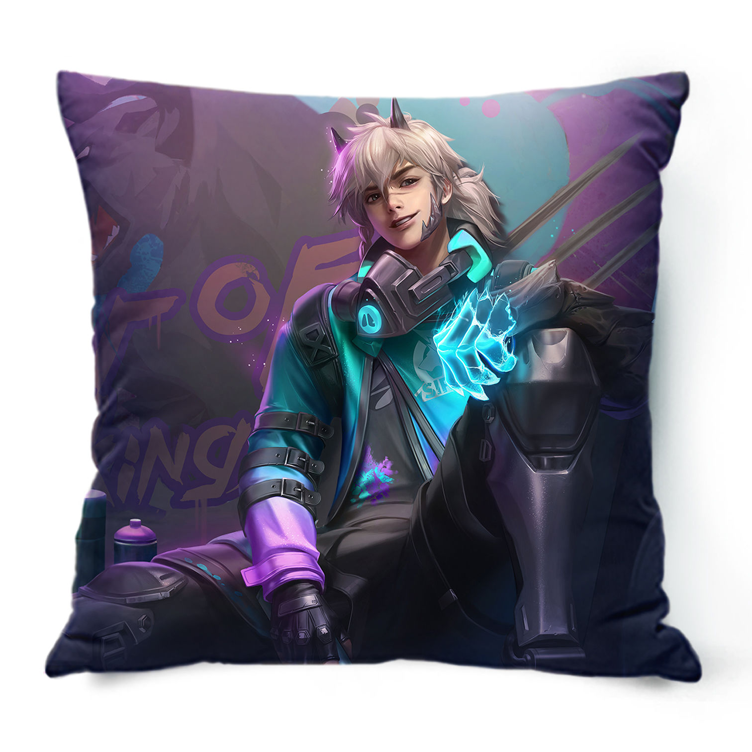 王者荣耀抱枕 王者荣耀诸葛亮李白妲己周边抱枕定制沙发靠垫汽车垫全