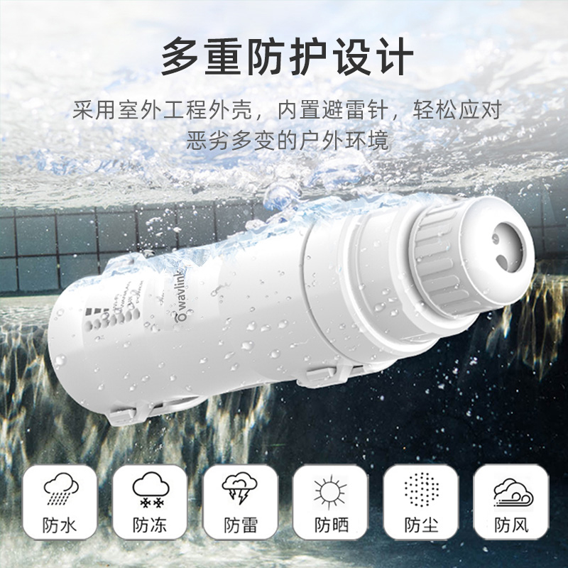 睿因（WAVLINK） 600M户外无线路由器大功率室外AP农村wifi基站POE供电室外全向全网通