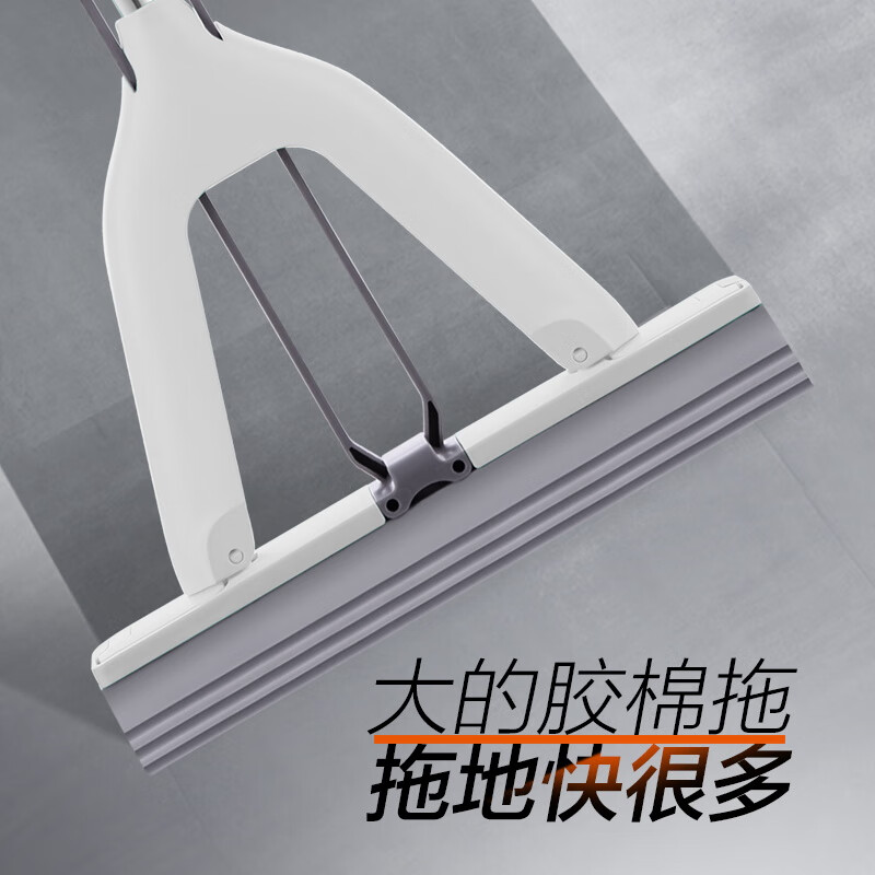 大卫拖把家用海绵拖把吸水拖把拖地把胶棉拖把一拖净免手洗2026新款 共2个拖头