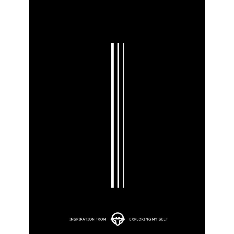 魅迪芬直线条 草本半纹身贴男潮 死亡射线纹身贴女性感