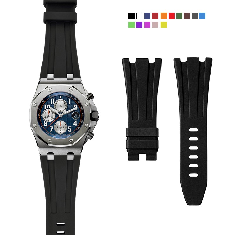 维瑞亚(vagenari)vagenari维瑞亚 橡胶表带适用ap皇家橡树离岸 42mm