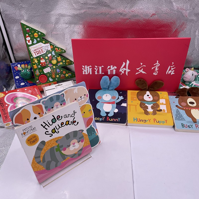 hide and squeak (petite boutique)  进口原版图书 纸板书 正版现货