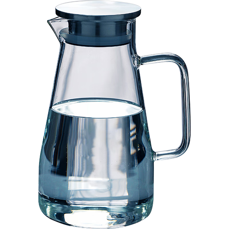 MOOSEN 慕馨 凉水壶玻璃耐热高温防爆家用大容量水瓶凉白开水杯茶壶套