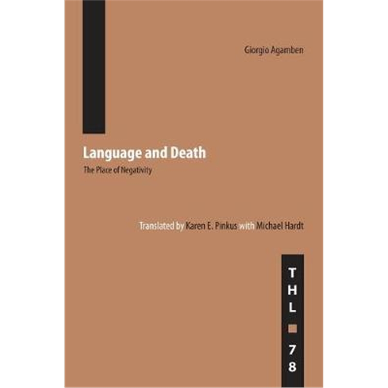 预订language and death:the place of negativity
