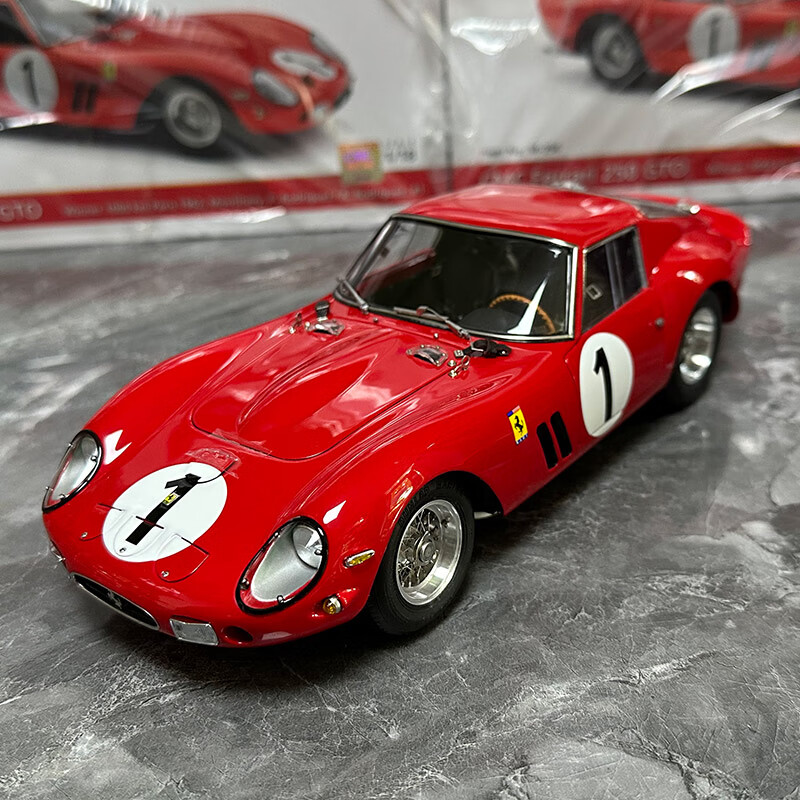 跃纪生1:18 CMC 法拉利 Ferrari250GTO合金仿真汽车模型赛车收藏送礼 m-254 红色1#现货