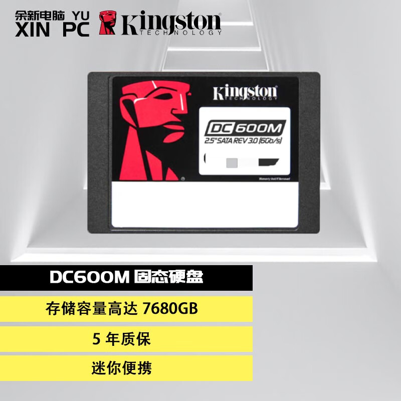 金士顿（Kingston）SEDC600M系列 2.5 英寸 企业级SSD固态硬盘 SATA3.0接口 损耗保护的企业级混合 DC600M 2.5 英寸 SATA 960G