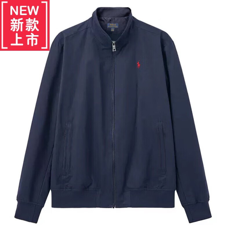 拉尔伦保罗美国秋冬保罗立领夹克男宽松外套男夹棉防风商务休闲保罗