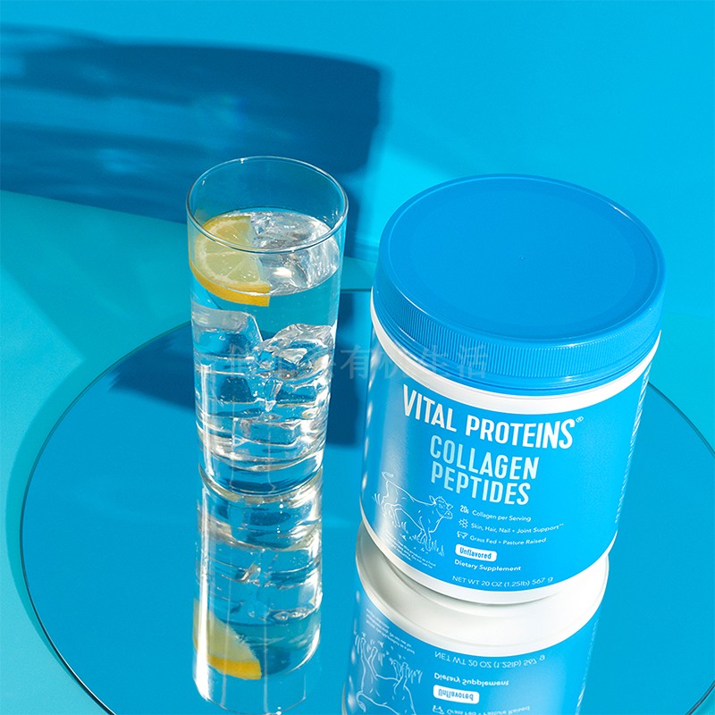 在途roteins collagen peptides草饲生酮原味胶原肽  284g购