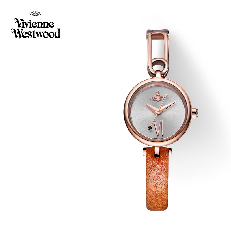 薇薇安·威斯特伍德（Vivienne Westwood）西太后手表女士小表盘皮带石英欧美表生日送女生七夕情人节礼物 复古