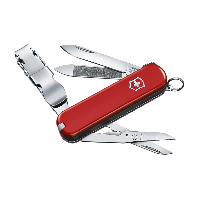 维氏瑞士军刀理容伴侣65mm个人护理迷你多功能刀指甲刀折叠刀0.6463