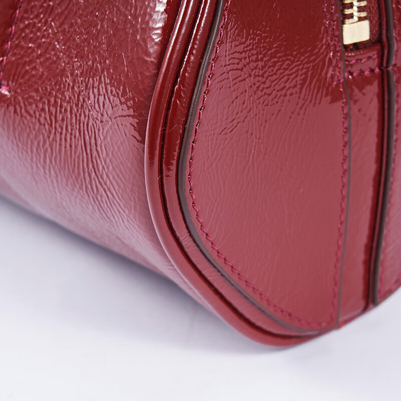 MANU ATELIER MANU ATELIER 马努 单肩包 HOURGLASS BOWLING BAG系列 酒红色