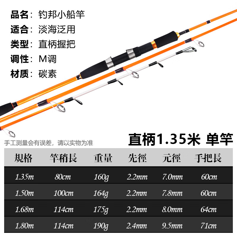 近海小船竿海钓竿筏竿钓鱼竿套装全套软尾海鲈鱼白果子超软船筏杆定制