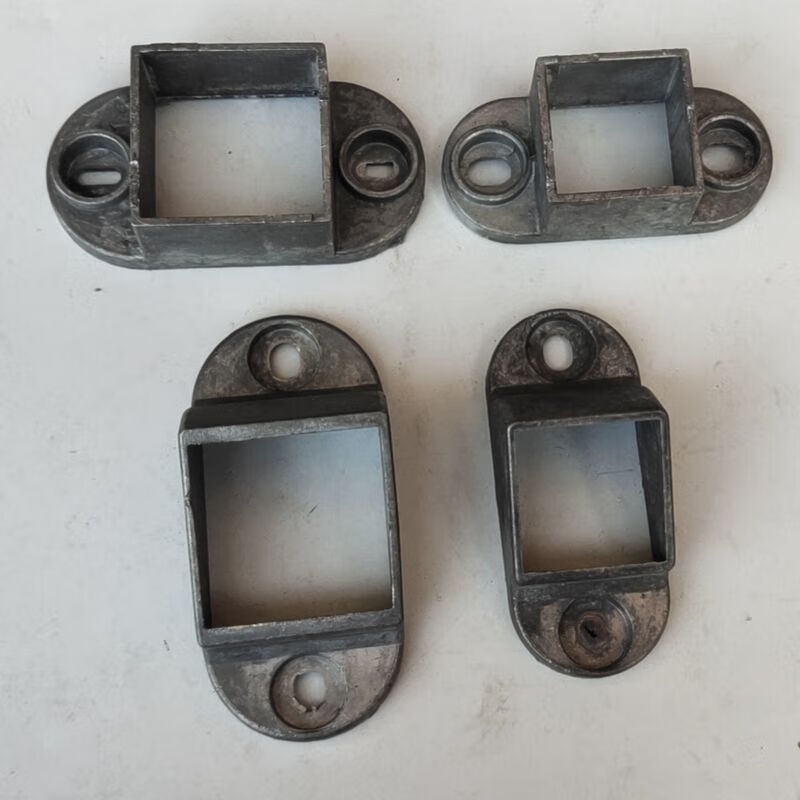 喜普定制铝盖座沉头铝合金方管盖座锌钢护栏配件底座固定座围栏配件连