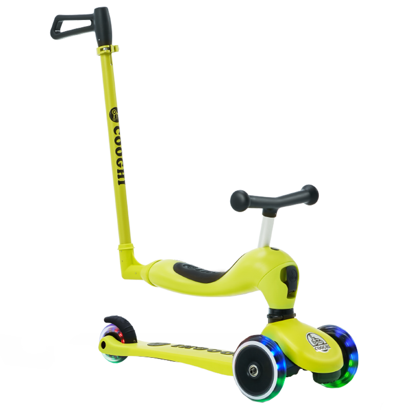 COOGHI酷骑儿童滑板车三合一多功能可滑可骑可推酷奇V3宝宝溜溜车价格历史和销量分析