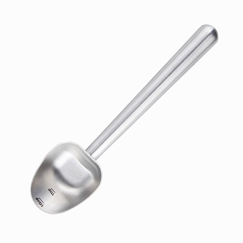 easyworkz不锈钢长柄咖啡量豆勺 铲形咖啡粉定量勺 计量匙 7g 拉丝