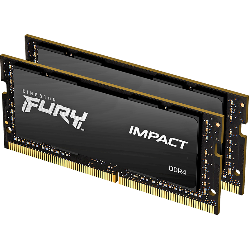 Kingston 金士顿 Impact系列 DDR4 2666MHz 笔记本内存 普条 黑色 16GB 8GB*2 HX426S15IB2K2/16