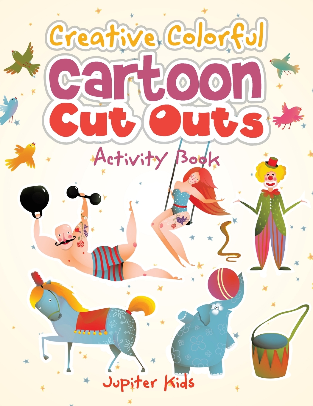 预售 按需印刷creative colorful cartoon cut outs activity book