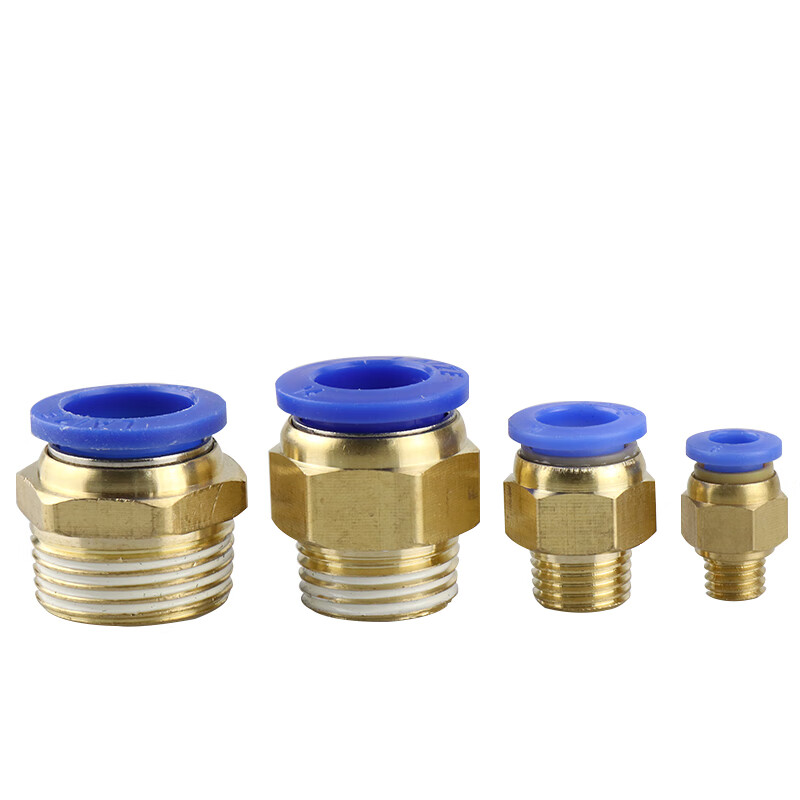 海斯迪克 pc螺纹直通接头  pc14-03(接14mm管3分外丝)