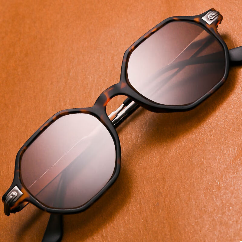 历镜男女水晶眼镜太阳镜全框茶色镜石头镜清凉养目护眼墨镜 全框镜架