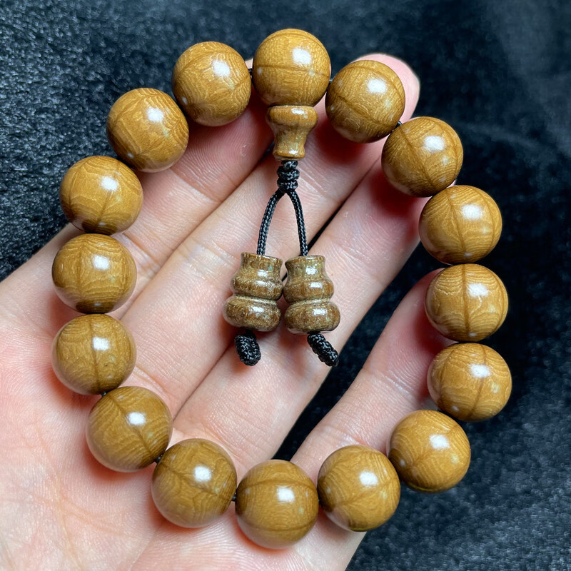 帛灵正宗老料六道木念珠108颗手链九道木降龙木佛珠2.