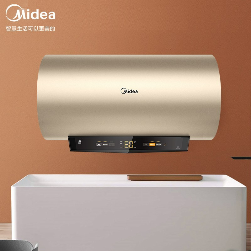 美的电热水器60升50升可选2100W速热一级能效省电小型储水式变频节能安全防护App智能遥控 F6021-MC3