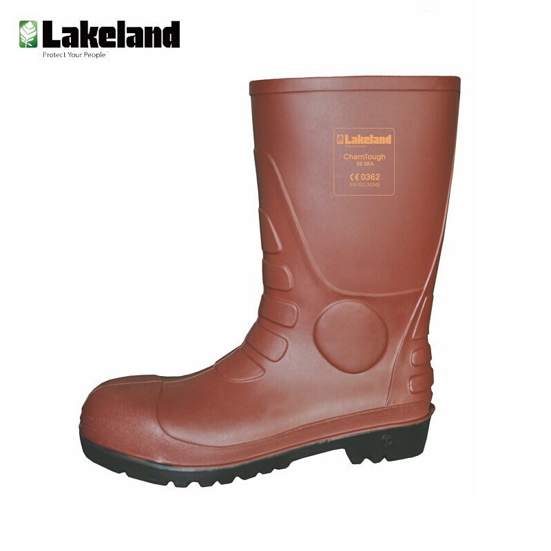 雷克兰(Lakeland)R-2-49 PVC高筒安全靴耐酸碱防化靴防砸防刺穿雨靴 货期4-6周 亮棕 40主图1