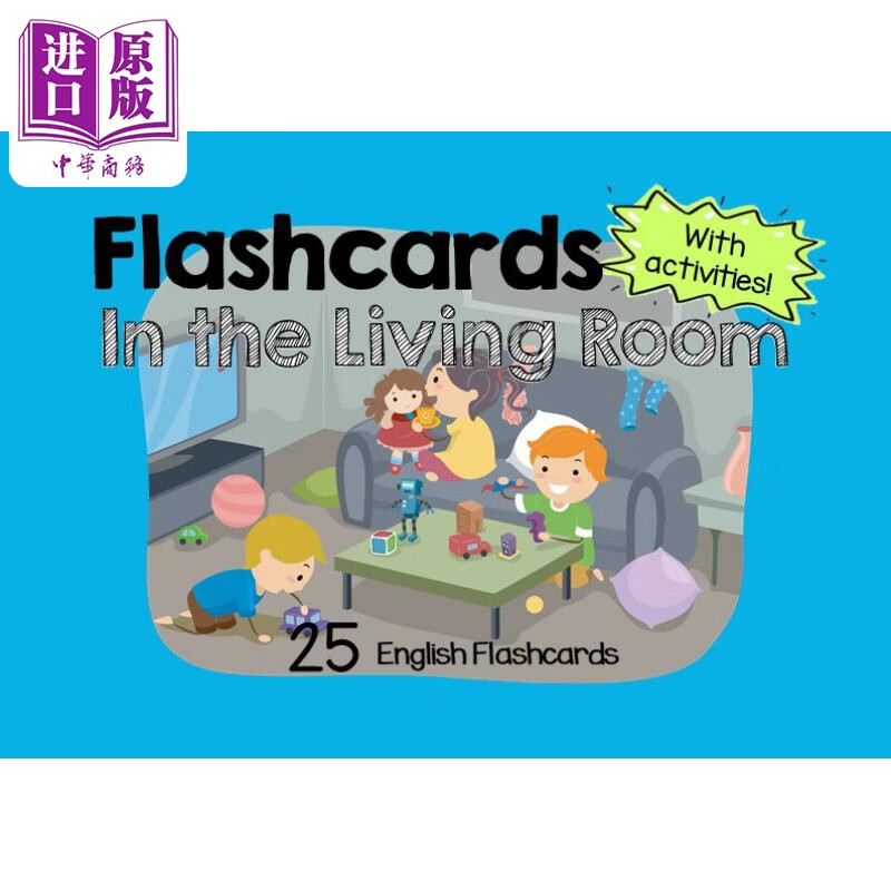 新加坡原版教辅 新版cpd flashcards 幼儿英语启蒙抽认卡系列 在卧室
