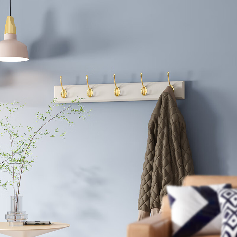 挂架卧室入户进门口挂衣钩玄关衣帽挂钩墙壁式 灰色4钩用过的都说好