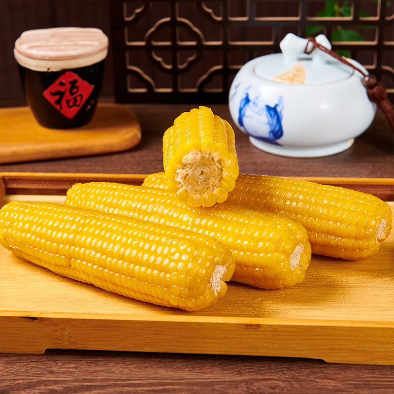 守望乡村（KEEP W-VILLAGE GO）【好吃】东北黄玉米 黏甜糯香甜玉米棒苞米 真空包装米玉米棒 黄玉米8支【单支250g精品大棒玉米】