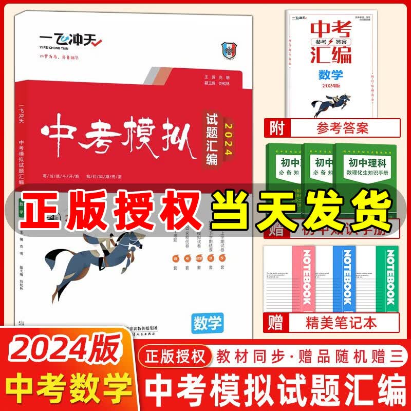 自选】2024版一飞冲天中考模拟试题汇编语文数学英语物理化学历史道法七八九年级总复习天津2024一飞冲天中考专项训练真题模拟训练 【2024版】中考模拟汇编 数学