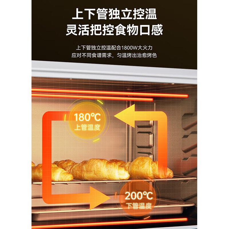 长帝（changdi）TO42A家用42L大容量多功能电烤箱独立控温易操控四层烤位多功能烘焙 1号会员店