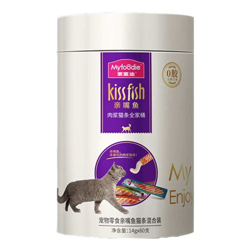 �󸻵� è������è��ʳ ʪ��è��ͷ����èè�����ζ840g��14g*60֧��