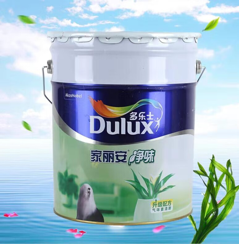 多乐士家丽安净味内墙白色彩色面漆室内环保涂料油漆水性漆 18l