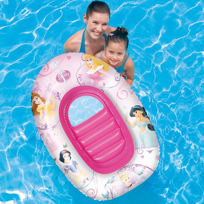 Bestway百适乐 儿童水上坐骑 游泳圈宝宝坐圈浮圈充气船戏水玩具 芭比儿童船 91044