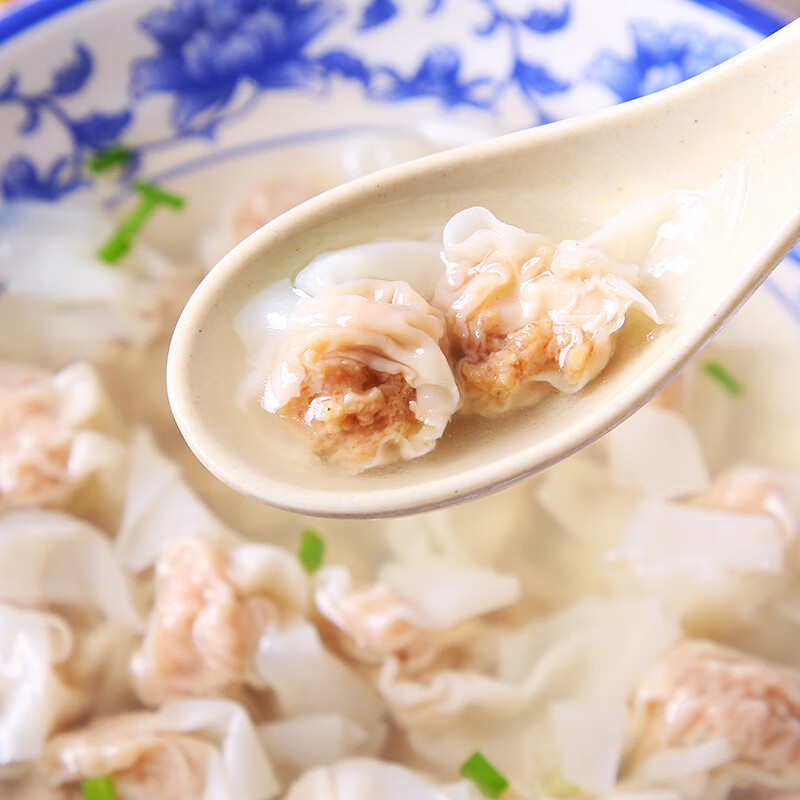 小混沌馄饨扁肉特产小吃手工混沌速食品500g扁食96粒 猪肉小馄饨500g