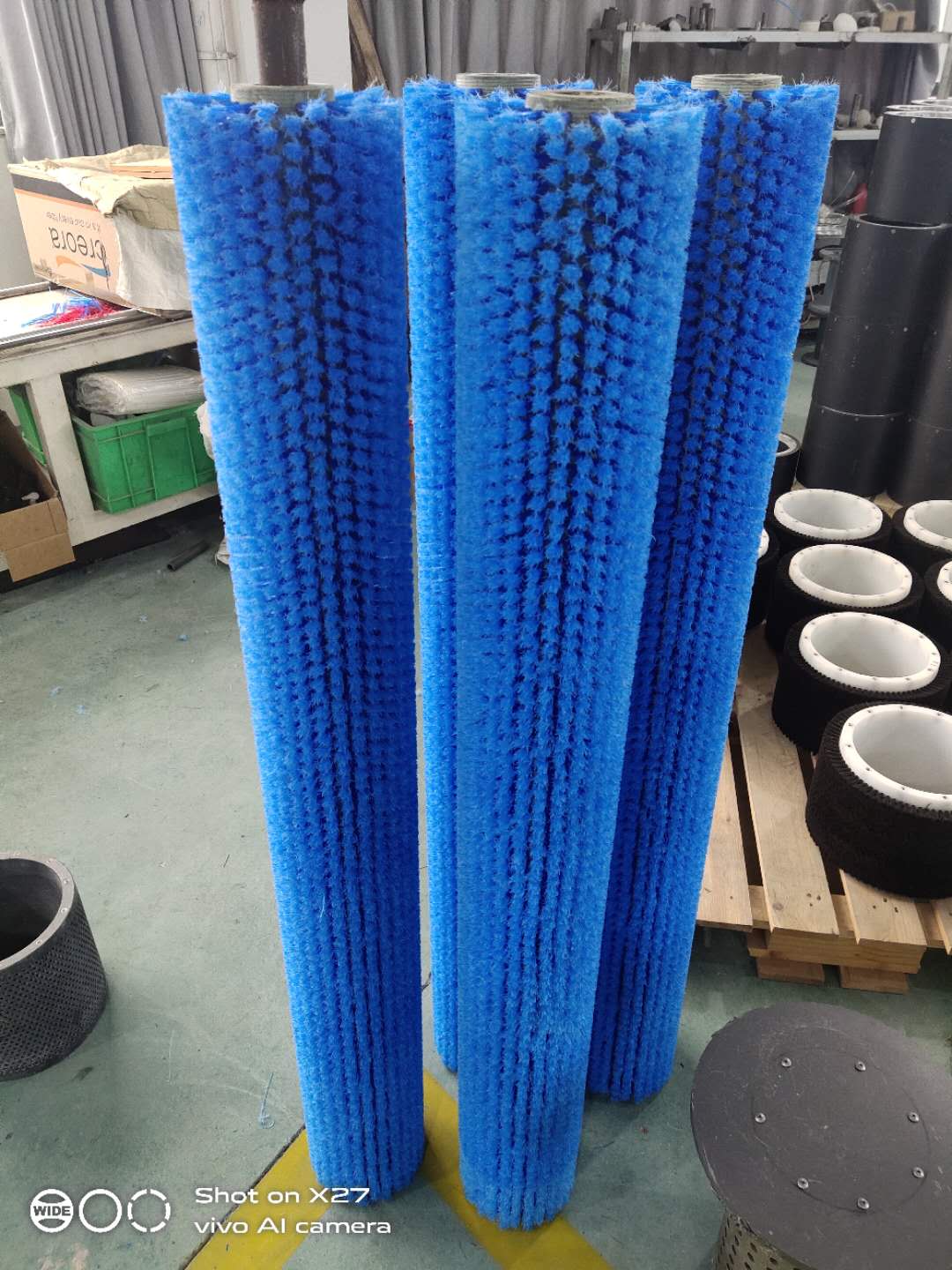 工业尼龙丝毛刷滚清洗机毛辊筛沙机滚刷皮带清扫刷圆形柱形滚筒刷