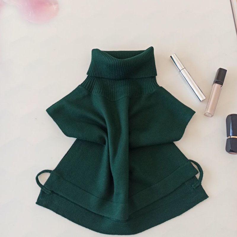 媗墨新品假领子女款黑色毛衣高毛衣假领子女仿羊毛百搭假领装饰黑色假