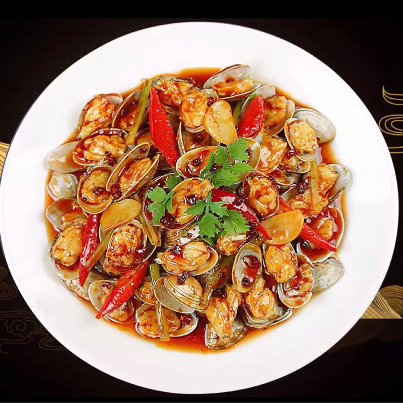 兴屹食品菜品模型仿真菜生蚝花甲烧烤假菜影视拍摄表演拍照道具 花甲