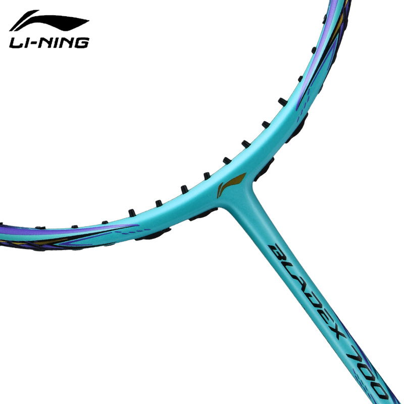 李宁(LI-NING) LINING李宁羽毛球拍单拍全碳素锋影系列速度型 锋影700蓝色3U-送线送手胶