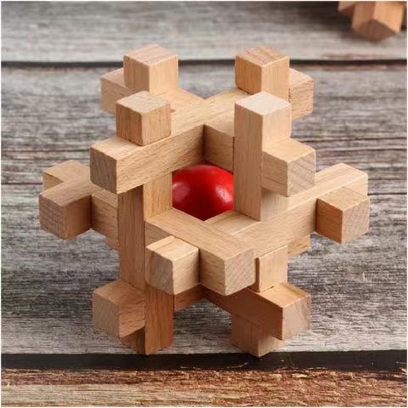 欧凯森鲁班锁孔明锁全套礼盒装6-8岁7-14岁小孩子生日礼物九连环解锁