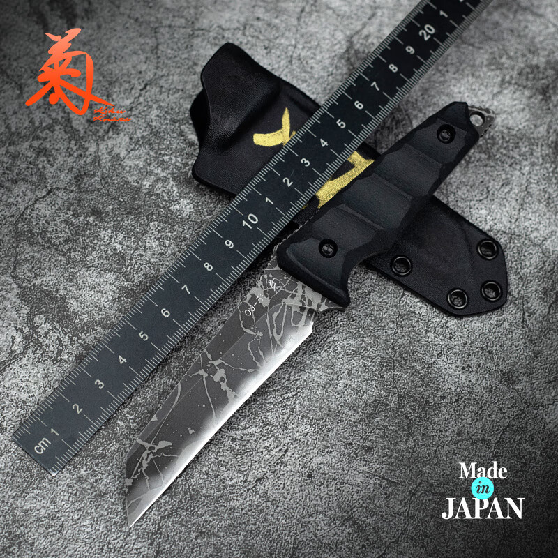 户外日本进口松田菊男手工刀鱼鹰osprey户外高硬度战术防卫便携小直刀