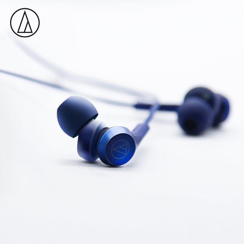 铁三角 CKS550X 重低音入耳式有线耳机 音乐耳机 居家娱乐 蓝色